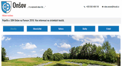Desktop Screenshot of obec.onsov.cz